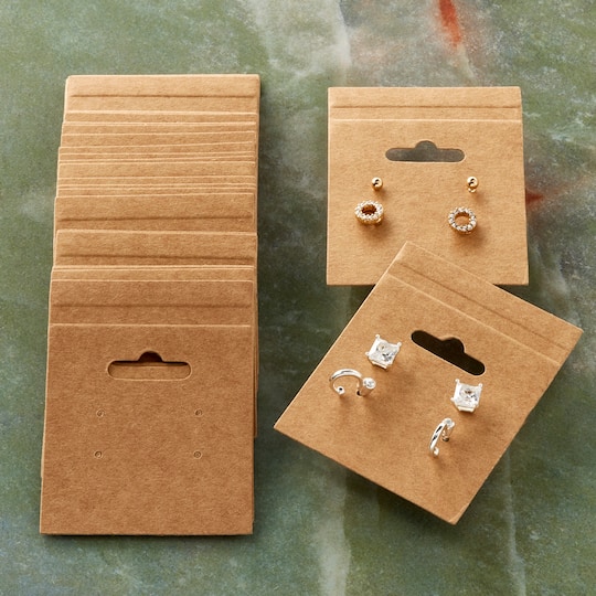Kraft Earring Cards by Bead Landing™ Michaels - Main Image